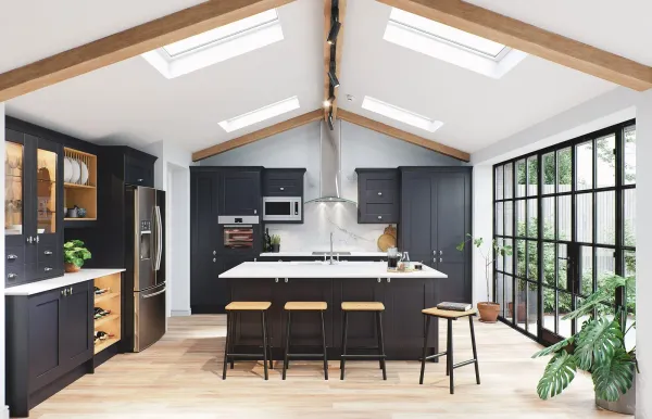 Cambridge indigo kitchen installation