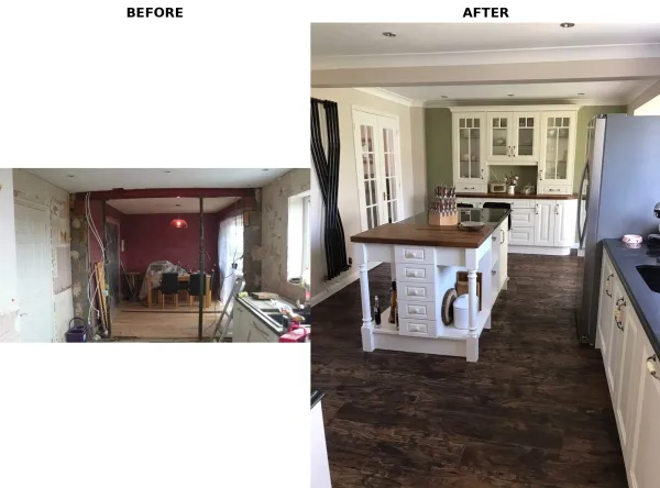 Before and after Jefferson kitchen transformation