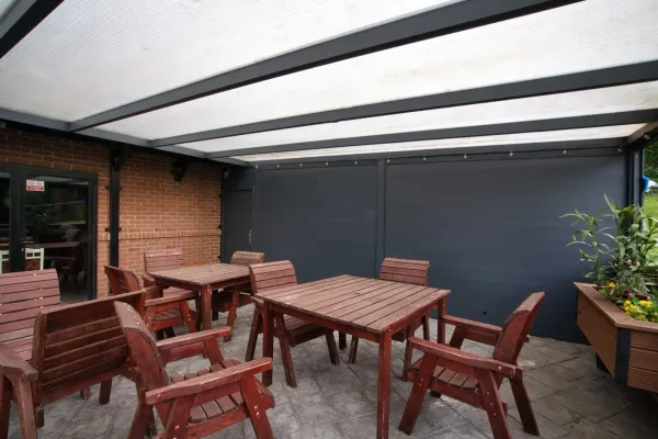 Aluminium pergola installation in Cheshunt